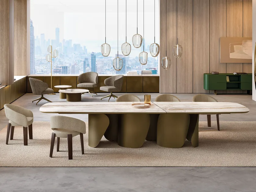 Onda XL Rectangular Ceramic Dining Table | Eforma Iconic Luxury Italian Design