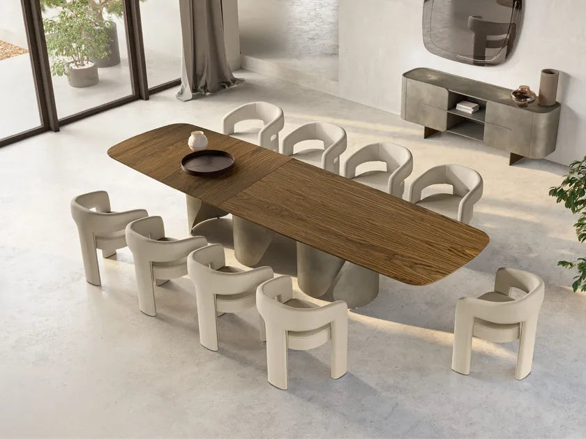Onda Rectangular Wooden Dining Table | Eforma Iconic Luxury Italian Design
