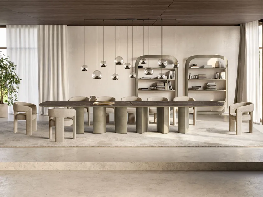 Plai XL Rectangular Ceramic Dining Table | Eforma Iconic Luxury Italian Design