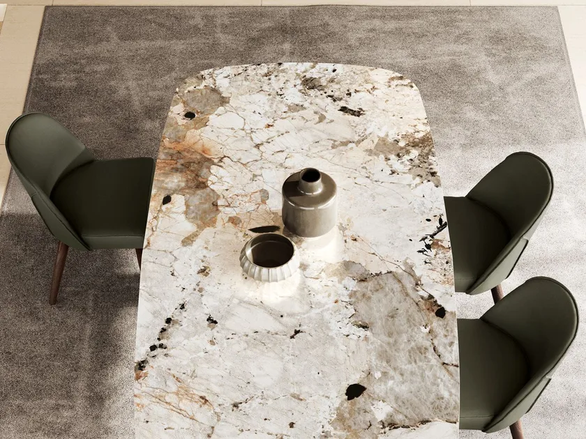 Polifemo Rectangular Ceramic Dining Table | Eforma Iconic Luxury Italian Design