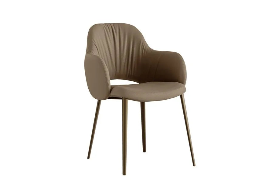 Silhouette Deluxe Dining Chair with Armrests | Eforma Iconic Luxury Italian Design