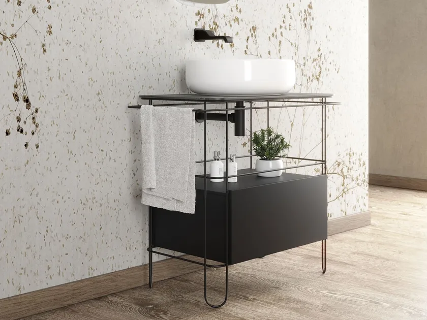 Filo 75 Floor – Standing Vanity Unit with Drawers | Luxury Bathroom | Ceramica Flaminia