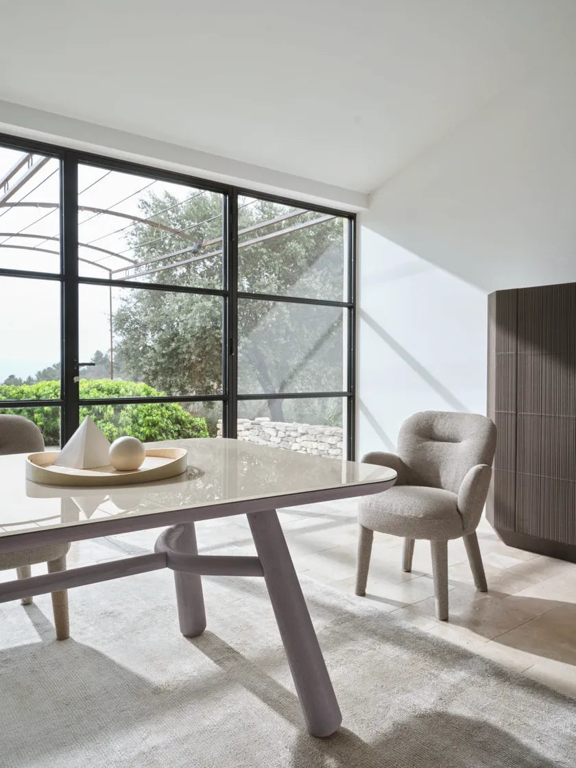 Loll 224 Dining Chair with Armrests | Luxury Furniture | Gervasoni