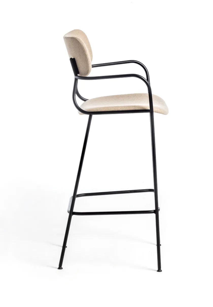 Kiyumi Fabric ST Stool with Armrests | Arrmet