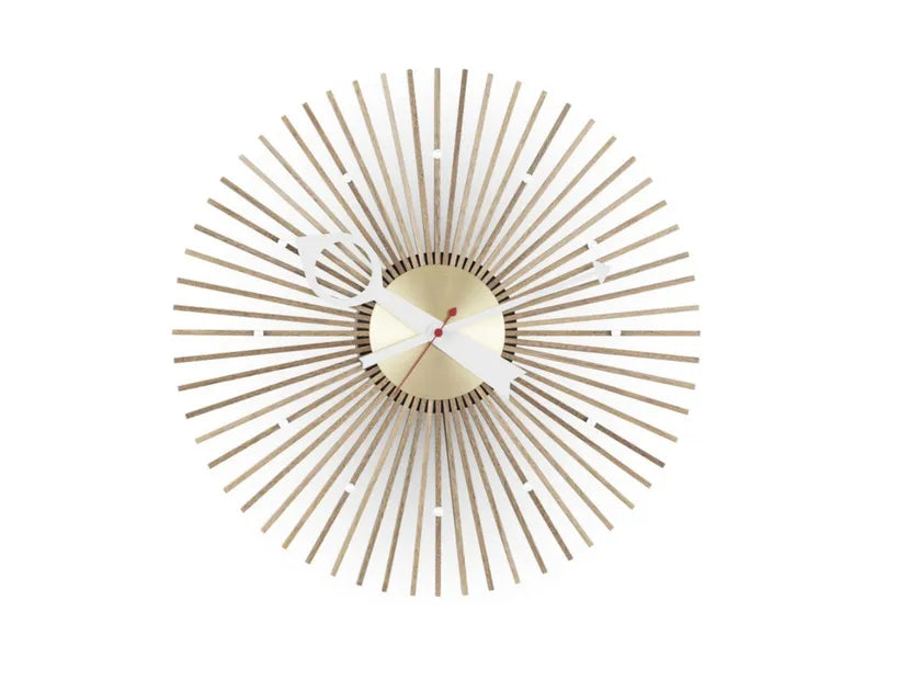 Popsicle Clock by George Nelson | Mid-Century Wooden Wall Clock
