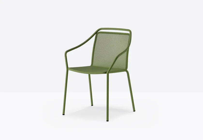 Philia Mesh Stackable Dining Chair with Armrests | Luxury Design | Pedrali