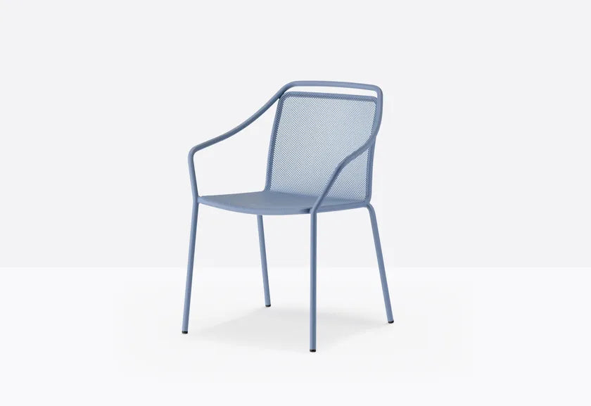 Philia Mesh Stackable Dining Chair with Armrests | Luxury Design | Pedrali