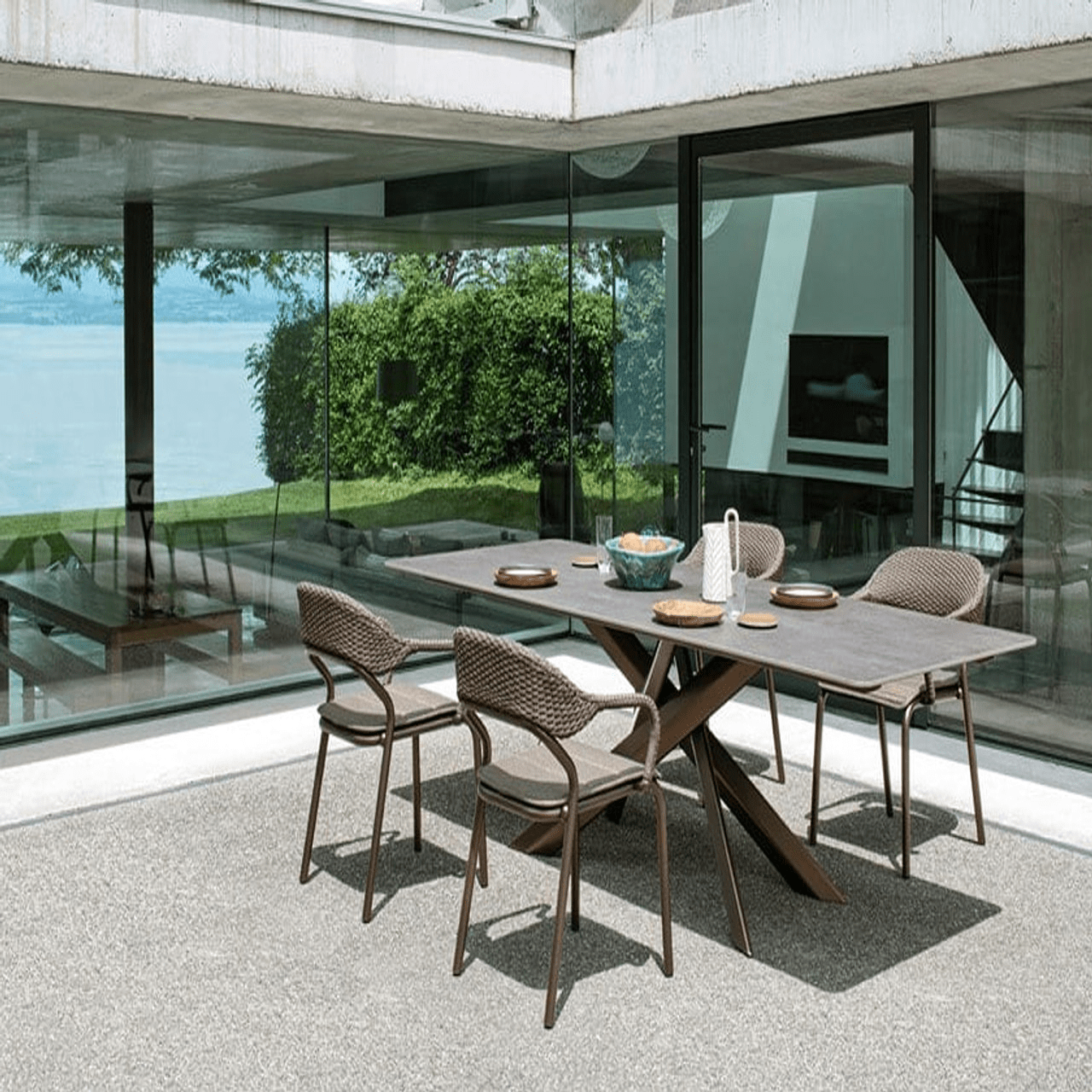 System Star Rectangular Dining Table | Outdoor |  Varaschin
