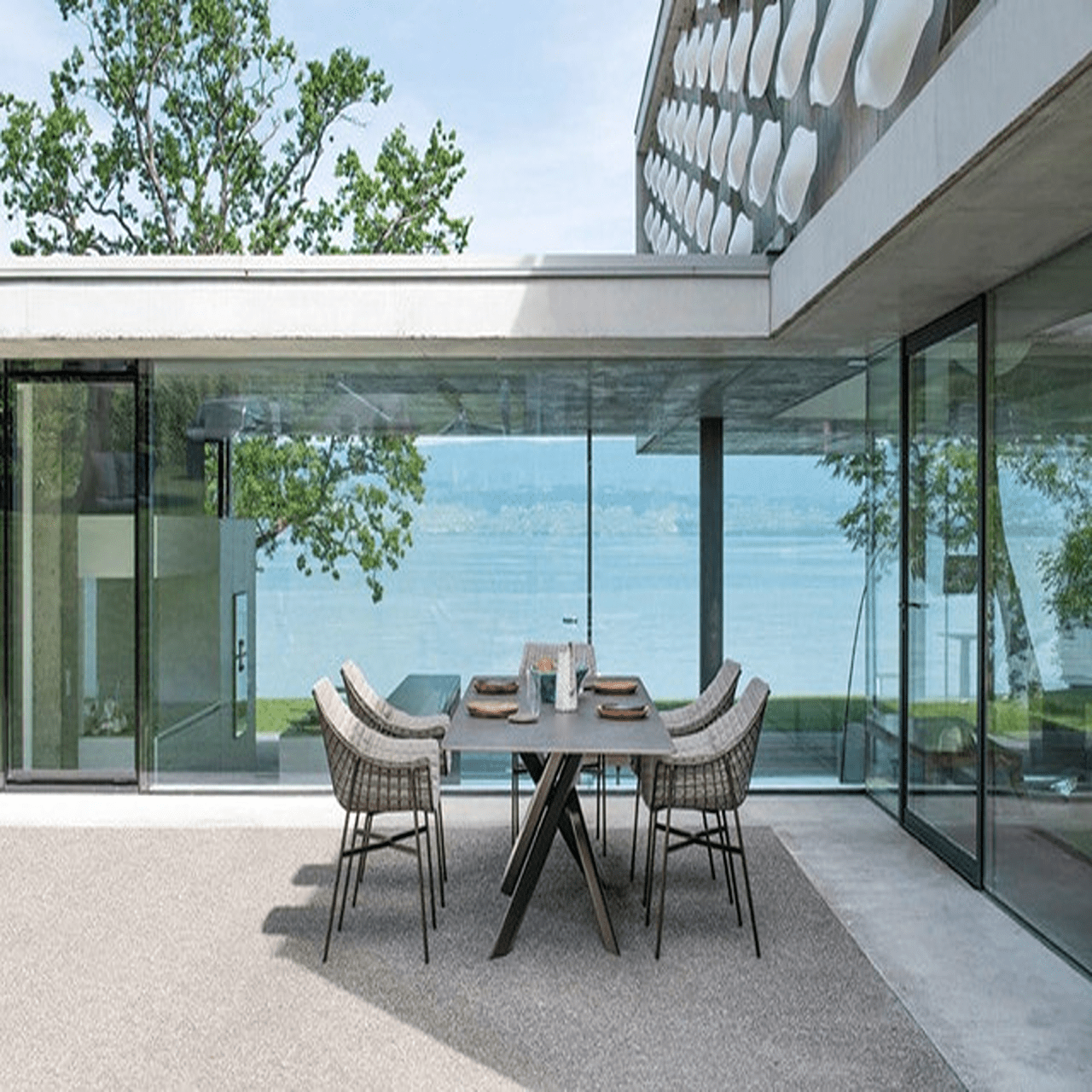 System Star Rectangular Dining Table | Outdoor |  Varaschin