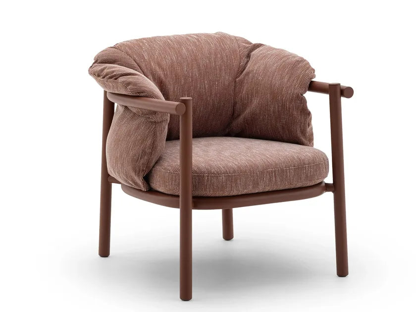 Brown armchair with