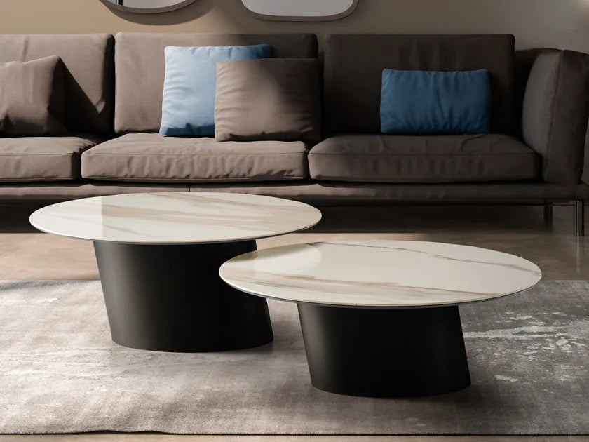 Dorado Low Round Coffee Table | Eforma Iconic Luxury Italian Design