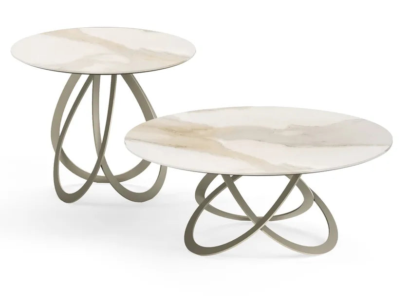 Febe Low Round Coffee Table | Eforma Iconic Luxury Italian Design