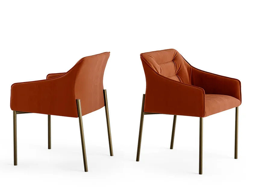 Kira Dining Chair with Armrests | Eforma Iconic Luxury Italian Design