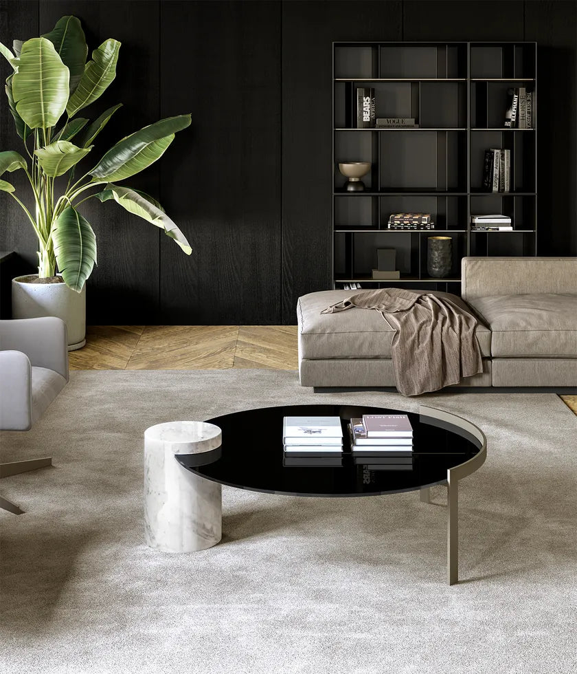 Peo Low Round Coffee Table | Eforma Iconic Luxury Italian Design