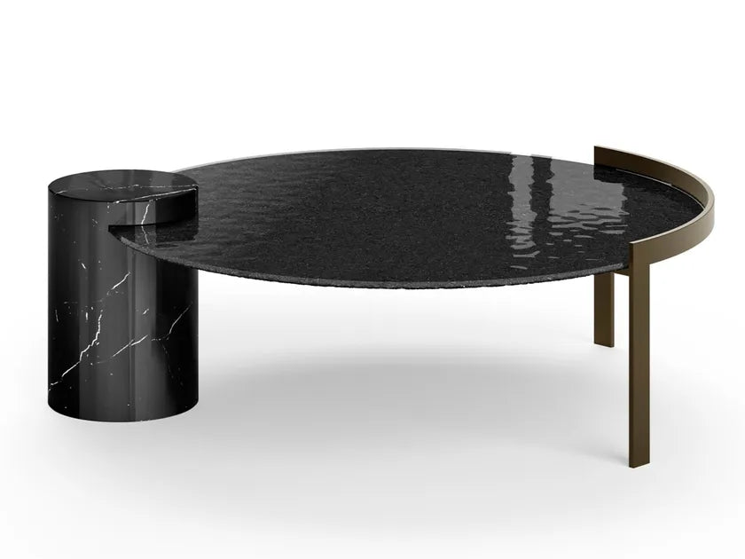Peo Low Round Coffee Table | Eforma Iconic Luxury Italian Design