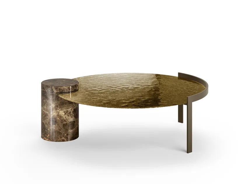 Peo Low Round Coffee Table | Eforma Iconic Luxury Italian Design