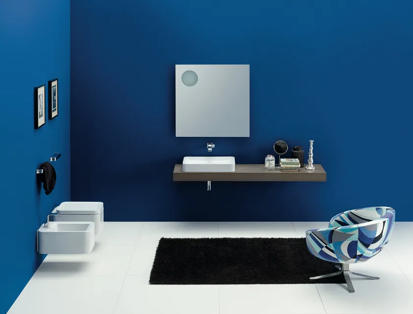 Nile 62 Countertop Rectangular Washbasin | Luxury Bathroom | Ceramica Flaminia