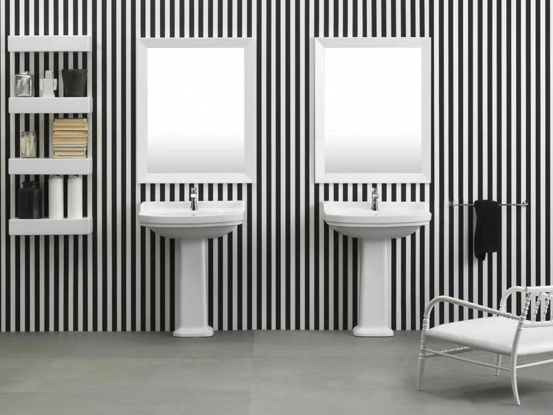 Efi Pedestal Ceramic Washbasin | Luxury Bathroom | Ceramica Flaminia