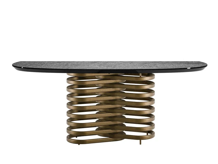Rotolo Oval Console Table | Eforma Iconic Luxury Italian Design