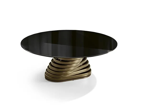 Rotolo Low  Round Coffee Table | Eforma Iconic Luxury Italian Design