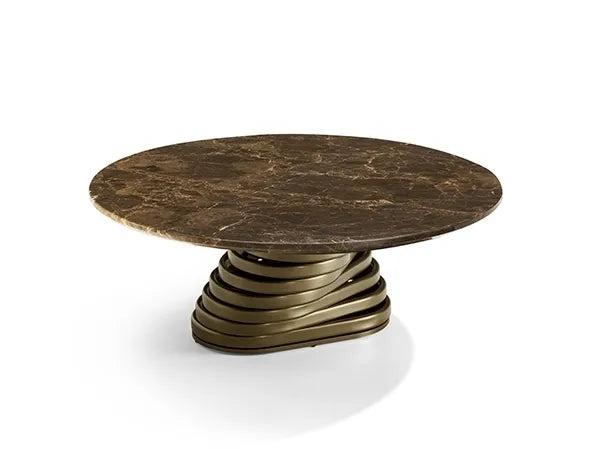 Rotolo Low  Round Coffee Table | Eforma Iconic Luxury Italian Design