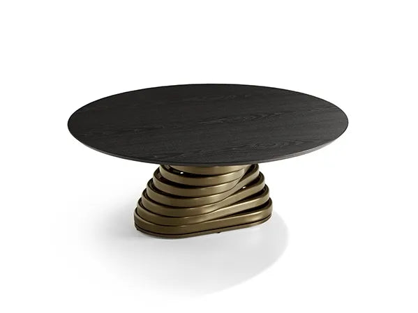 Rotolo Low  Round Coffee Table | Eforma Iconic Luxury Italian Design