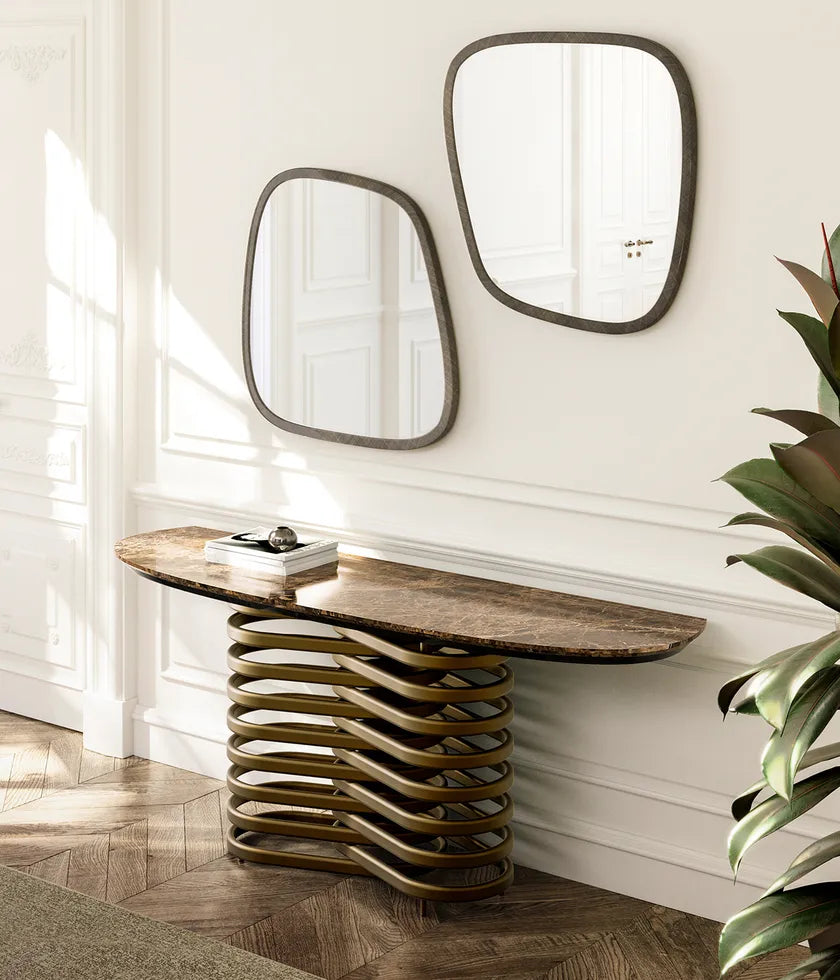 Rotolo Oval Console Table | Eforma Iconic Luxury Italian Design
