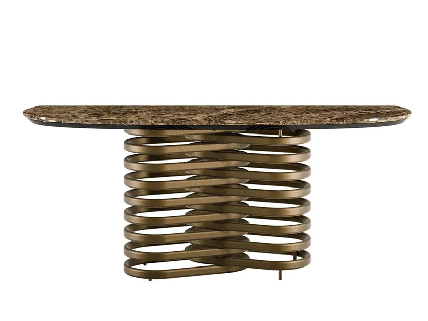 Rotolo Oval Console Table | Eforma Iconic Luxury Italian Design