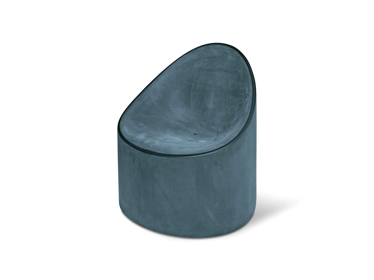 Bay Moleskin Armchair — Soft‑Touch Italian Lounge Seating by Serralunga