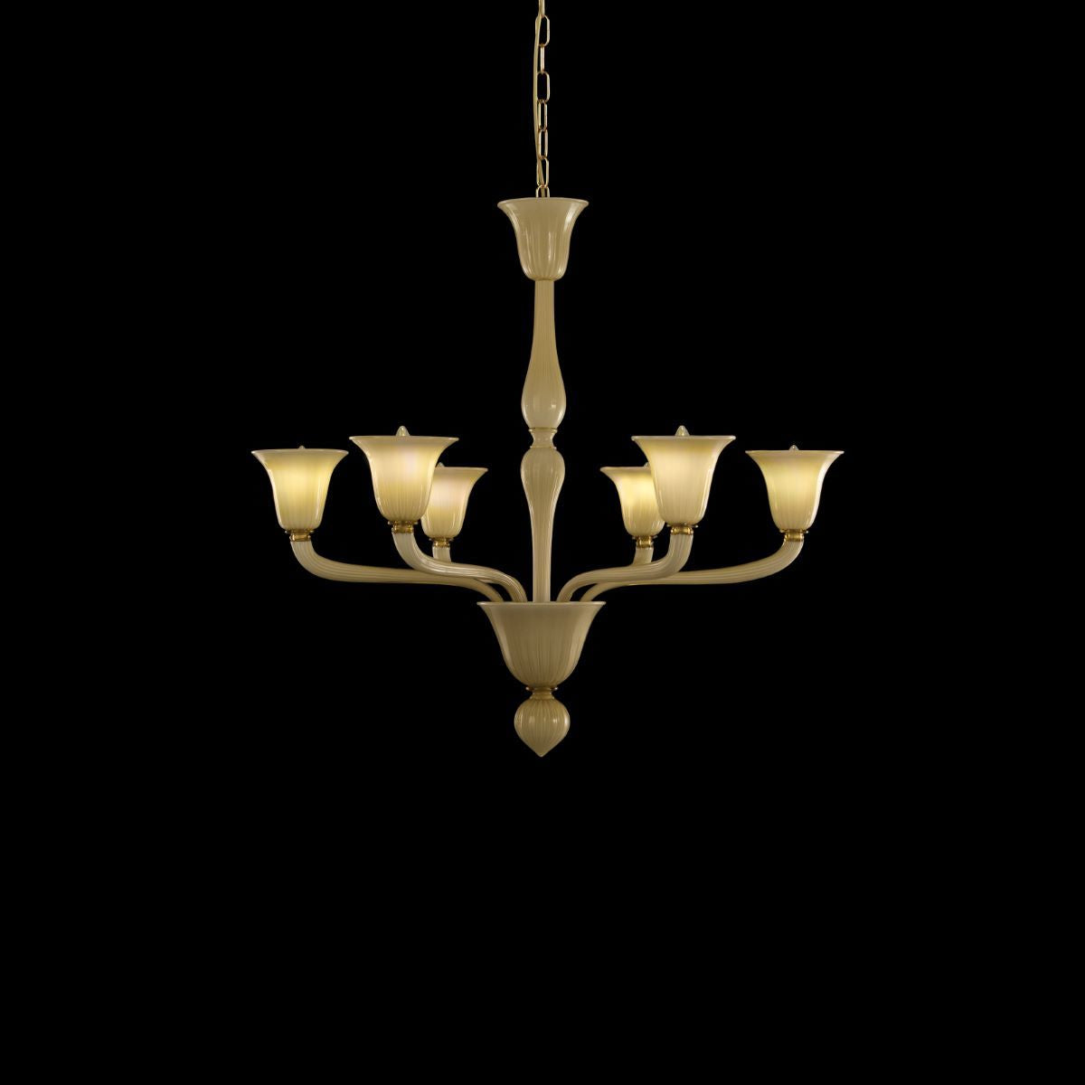 Bevante 6 Light Chandelier | Multiforme Italian decorative lighting