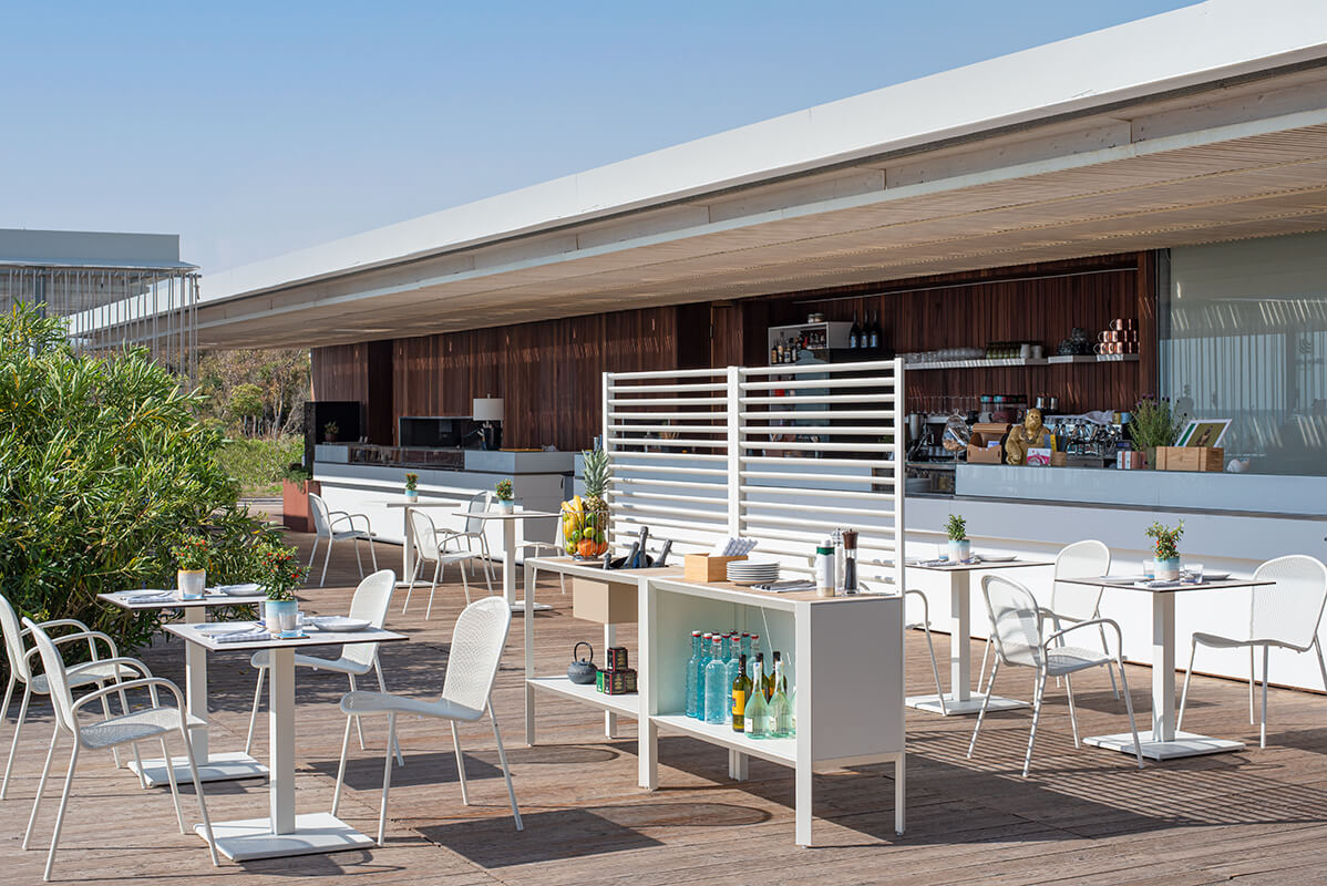 Round Stackable Dining Chair with Armrest | Set of 2 | EMU