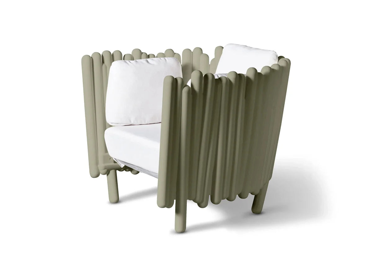 Canisse Armchair — Sculptural Italian Indoor/Outdoor Seating by Serralunga