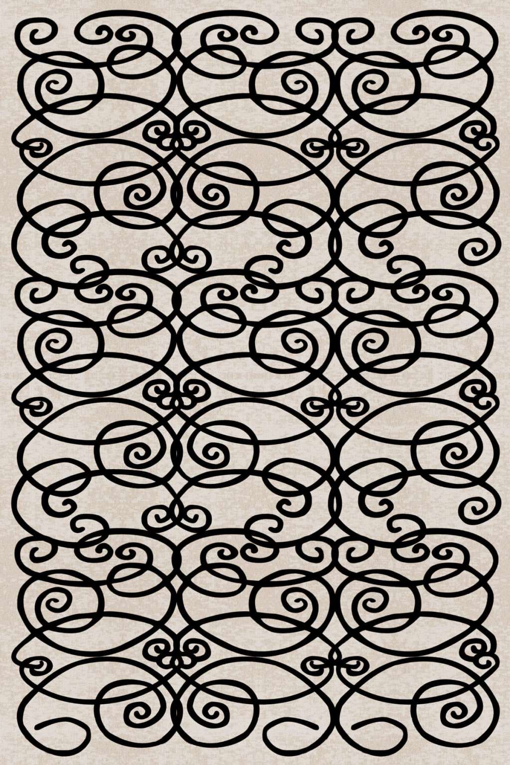 Carpet Kris Ruhs Mirring by Qeeboo, artistic Italian designer rug created in collaboration with Kris Ruhs