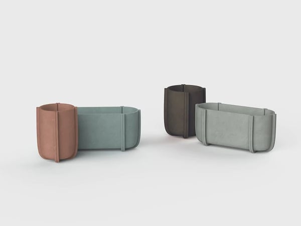 Cassero Vases — Architectural Italian Indoor Vessels by Serralunga
