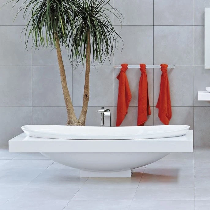 Io 84 Freestanding Oval Bathtub Ceramica Flaminia