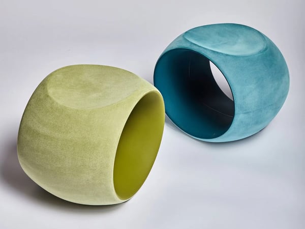 Cero Moleskin Stool — Soft‑Touch Italian Seating by Serralunga