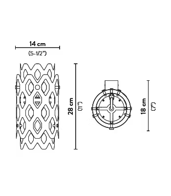 Charlotte Outdoor Applique Wall Lamp | Slamp Sculptural Design Lighting