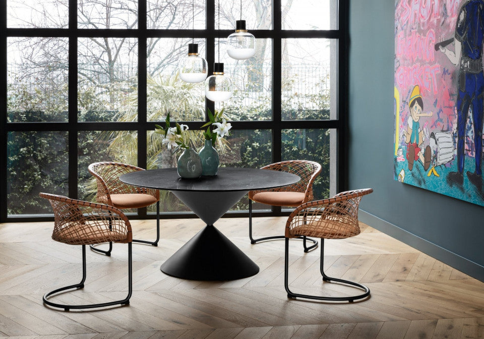 Clessidra Round Dining Table | Midj Contemporary Design