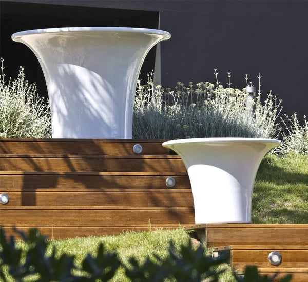 Cone Big Vase — Oversized Architectural Indoor/Outdoor Planter by Serralunga