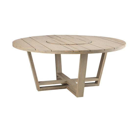 Costes Round Dining Table with built-in Lazy Susan | Ethimo