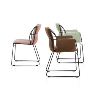 Emma P Soft Dining Chair with Armrests | Luxury Furniture | Crassevig