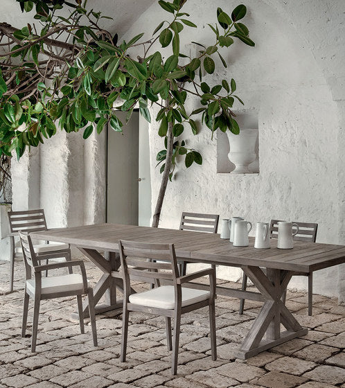 Cronos Rectangular Extending Dining Table | Luxury Outdoor | Ethimo
