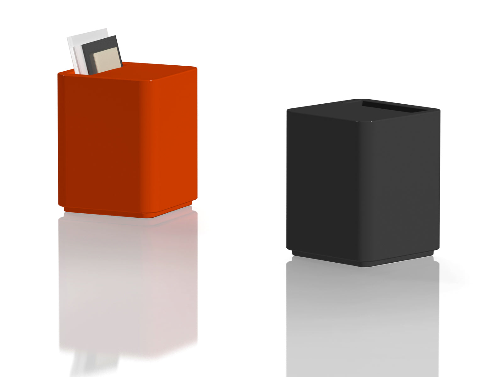 Dado Side Table & Magazine Holder — Minimalist Italian Design by Serralunga