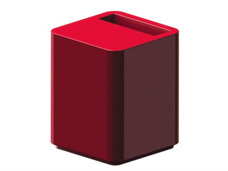Dado Side Table & Magazine Holder — Minimalist Italian Design by Serralunga