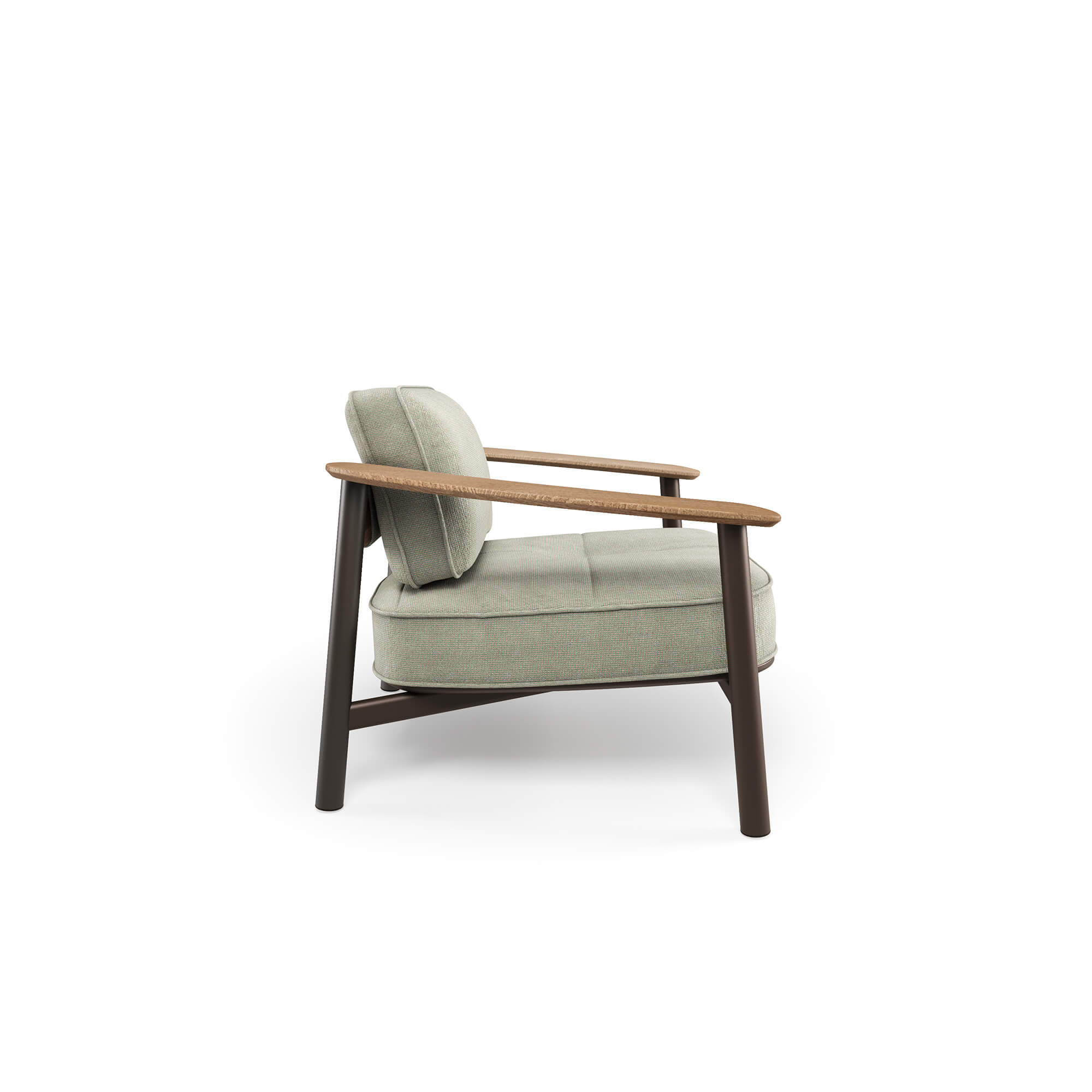 Twins Alu-Teak 1 Seater Sofa | Luxury Outdoor | EMU