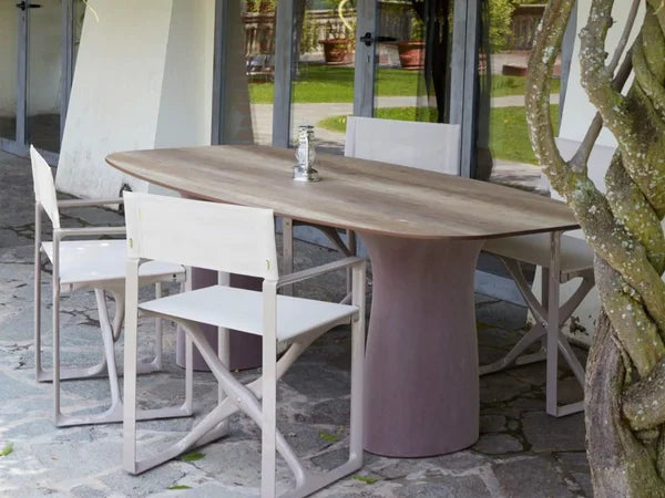 Duetto Moleskin Table — Sculptural Indoor/Outdoor Side Table by Serralunga