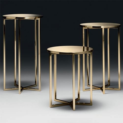 Elliot Round Side Table | Designed by Frighetto | Black Tie