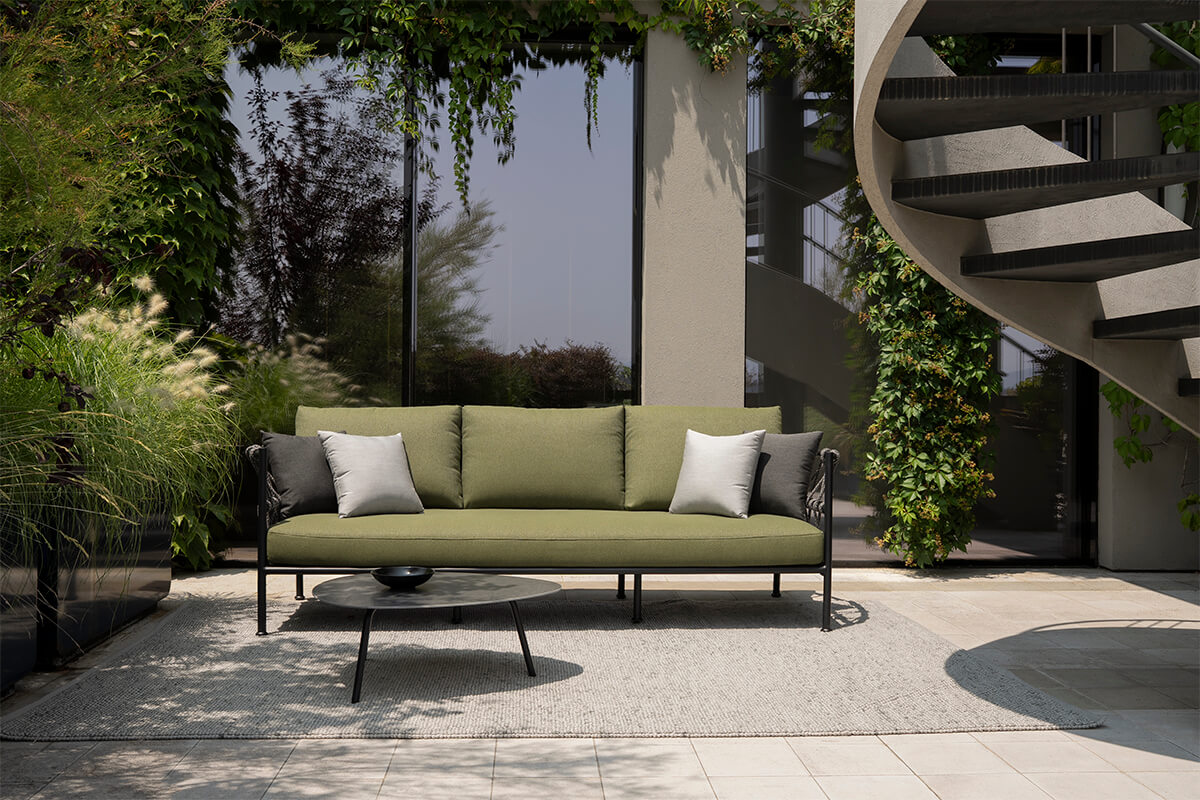 Antigua Aluminium & Synthetic Rope Sofa by EMU