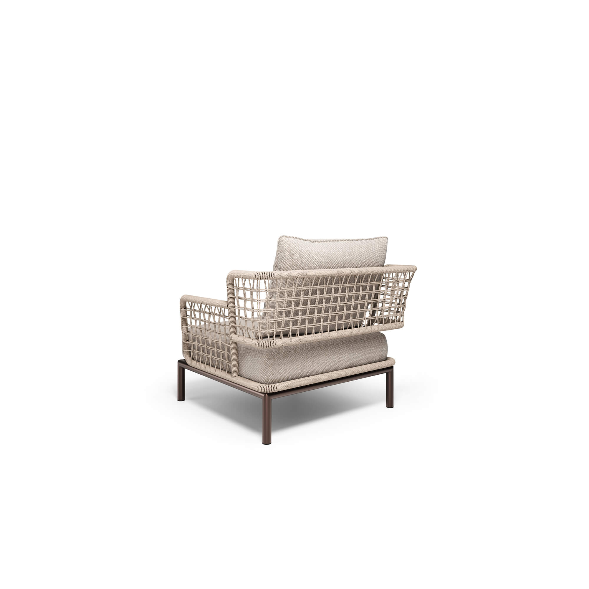 EMU Saint Martin Outdoor 1‑Seater Sofa – Steel and Wicker