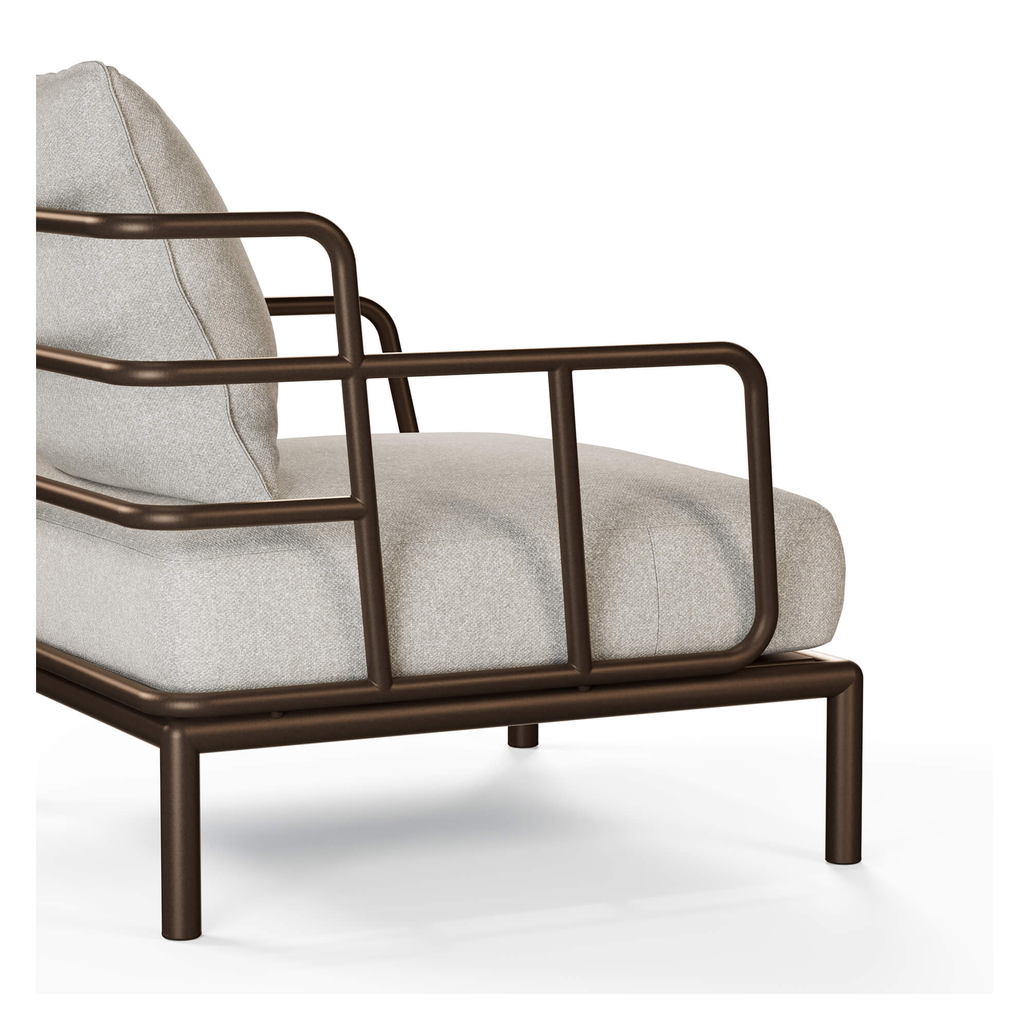 EMU Saint Martin Steel 1‑Seater Sofa – Contemporary Outdoor